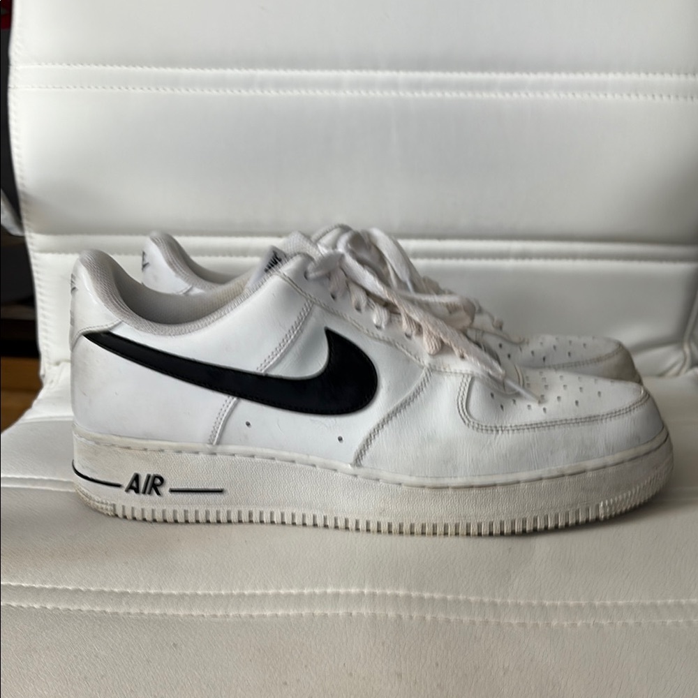 Nike Air Force 1 White with Black Swoosh